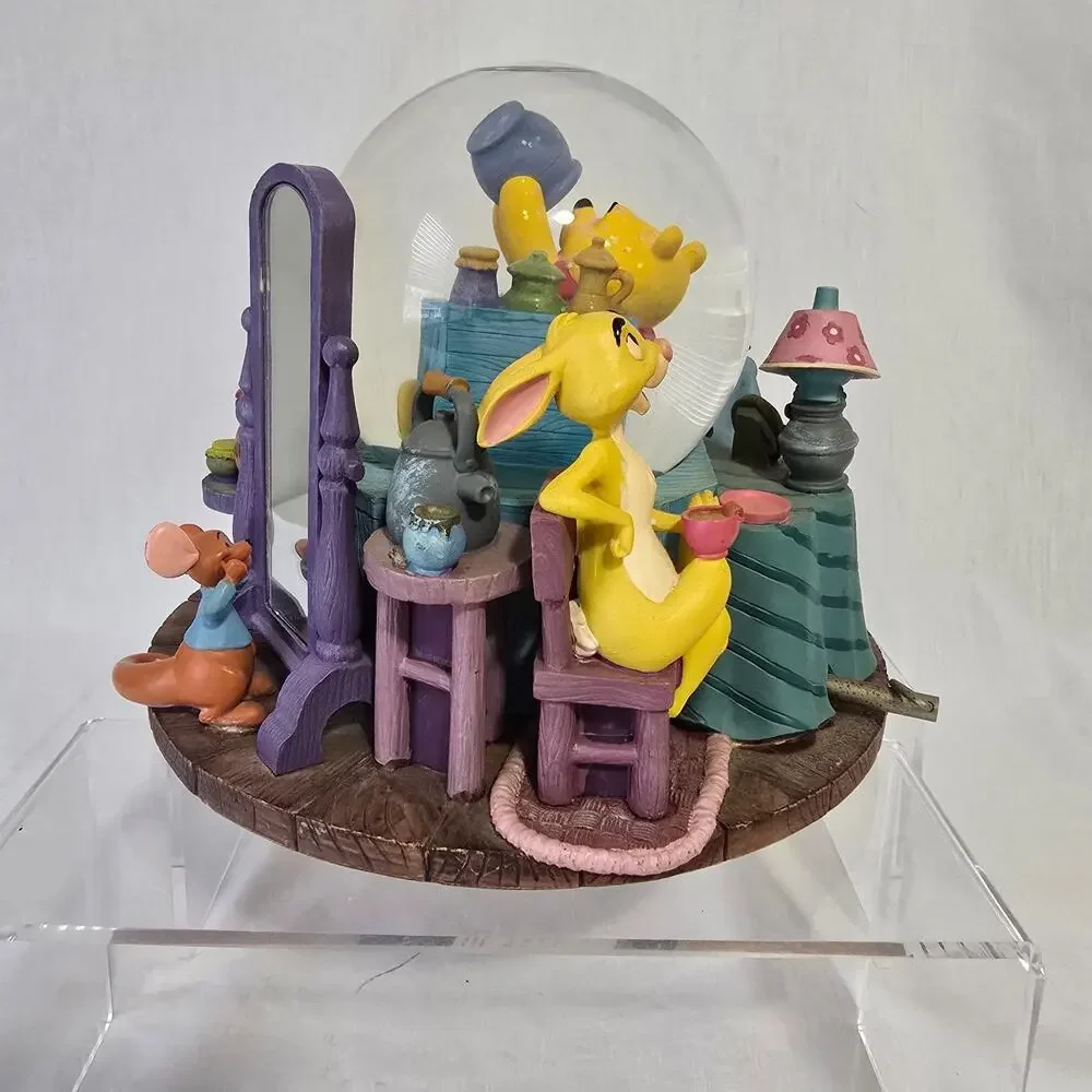 Vintage Disney Winnie the Pooh Honey Pot Eeyore Tigger Piglet Musical Globe